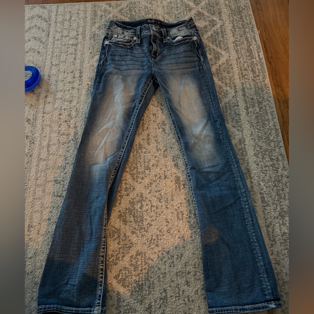 Miss Me Dark Blue Denim Jeans